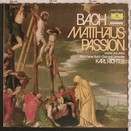 Bach,Johann Sebastian: Mathäus-Passion-Chöre u.Arien, D.Gr. Resonance(2535 220), D, Ri,  - LP - L8058 - 5,00 Euro