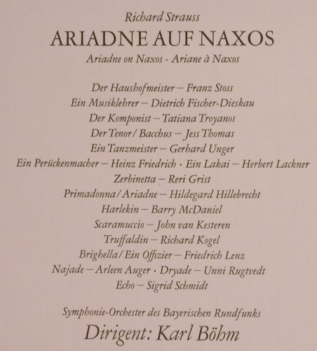 Strauss,Richard: Ariadne auf Naxos, Box, D.Gr.(2720 027), D, 1970 - 3LP - L8093 - 17,50 Euro