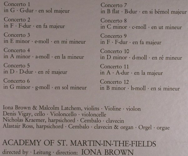 Händel,Georg Friedrich: 12 Concerti Grossi Op.6, Box, Philips(6769 083), NL, 1983 - 3LP - L8108 - 17,50 Euro