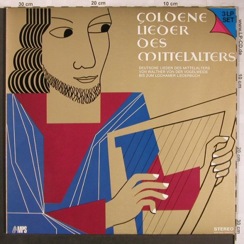 V.A.Goldene Lieder des Mittelalters: 1-3, 60 Tr., MPS(090 209 4), D, Ri, 1969 - 3LP - L8116 - 9,00 Euro