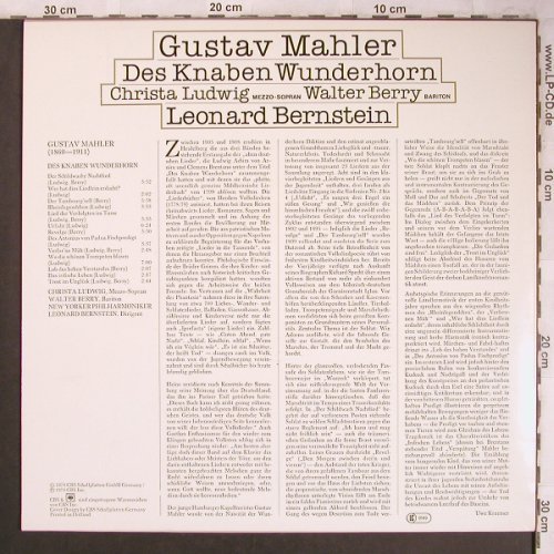 Mahler,Gustav: Des Knaben Wunderhorn, CBS(CBS 61 825), D/NL, 1978 - LP - L8122 - 6,00 Euro