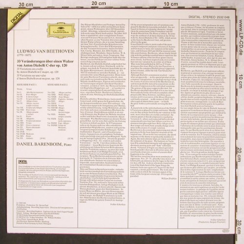 Beethoven,Ludwig van: Diabelli-Variationen, D.Gr.(2532 046), D, 1982 - LP - L8140 - 7,50 Euro