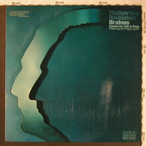 Brahms,Johannes: Sonatas for Cello & Piano, RCA(RL 12085), I, 1977 - LP - L8144 - 6,00 Euro