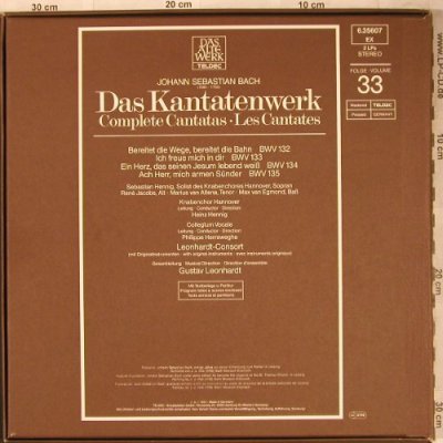 Bach,Johann Sebastian: Das Kantatenwerk Vol.33,BWV 132-135, Teldec(6.35607 EX), D,Box, 1984 - 2LP - L8159 - 9,00 Euro