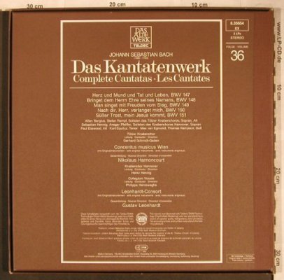 Bach,Johann Sebastian: Das Kantatenwerk Vol.36,BWV 147-151, Teldec(6.35654 EX), D,Box, 1985 - 2LP - L8161 - 9,00 Euro