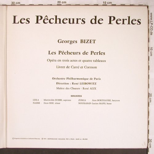 Bizet,Georges: Les Pecheurs de Perles, Foc, Musidisc(SM 1190/2), I, 1973 - 2LP - L8181 - 7,50 Euro