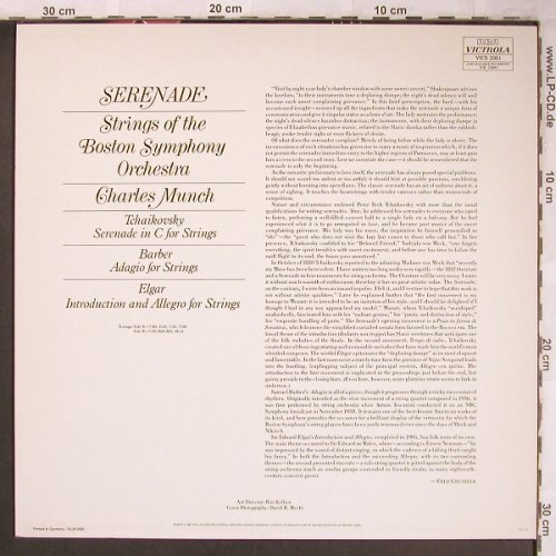 Tschaikowsky,Peter / Barber / Elgar: Serenade, RCA Victrola(VICS 2001), D, Ri,  - LP - L8188 - 6,00 Euro