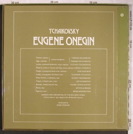 Tschaikowsky,Peter: Eugen Onegin, russ. , Box, Melodia/EMI(SLS 5191), UK, 1979 - 3LP - L8215 - 15,00 Euro