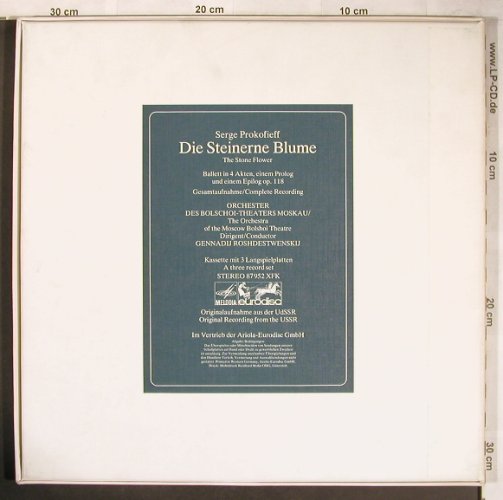 Prokofieff,Serge: Die Steinere Blume, Box, Melodia/Eurodisc(87 952 XFK), D, 1967 - 3LP - L8229 - 15,00 Euro