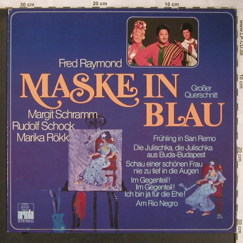 Raymond,Fred: Maske in Blau, Gr.Querschnitt, Ariola(206 281-280), D, Ri, 1981 - LP - L8255 - 5,00 Euro