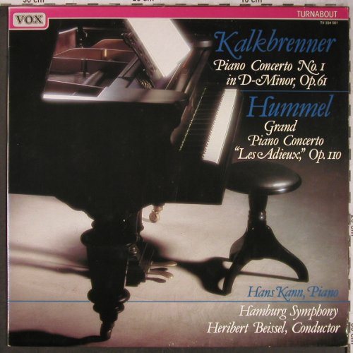 Kalkbrenner,Friedrich / Hummel: Piano Concerto No.1/op.110, Vox(TV 334 561), NL,  - LP - L8274 - 7,50 Euro