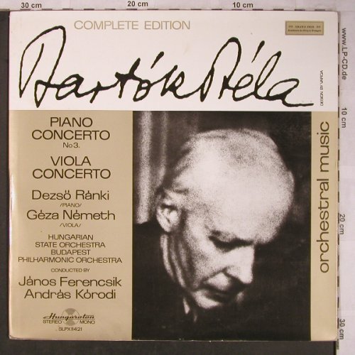 Bartok,Bela: PianoConcerto No.3/Viola Concerto, Hungaroton(SLPX 11421), H, woc,  - LP - L8314 - 7,50 Euro