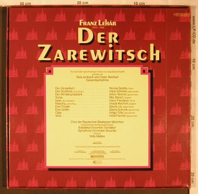 Lehar,Franz: Der Zarewitsch, Box, EMI(157-29 020/21), D, Ri,  - 2LP - L8349 - 7,50 Euro