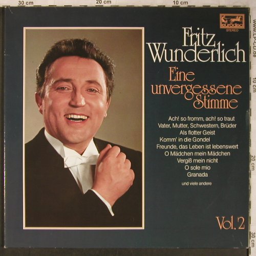 Wunderlich,Fritz: Eine unvergessene Stimme Vol.2, Foc, Eurodisc(301 188-370), D, 1986 - 2LP - L8356 - 7,50 Euro