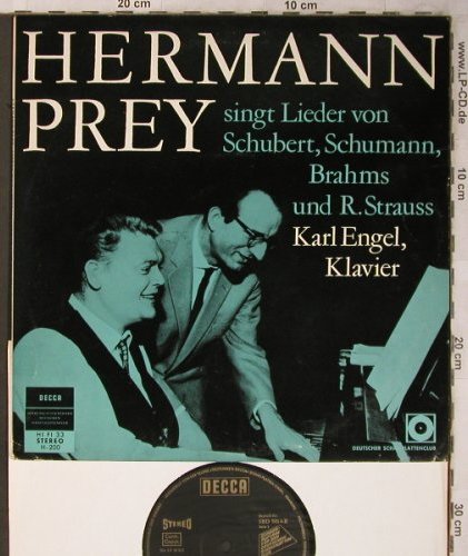Prey,Hermann: singt Lieder von Schubert,Schumann, Decca, Club Ed.(H-200), D, m-/vg+,  - 10inch - L8357 - 5,00 Euro
