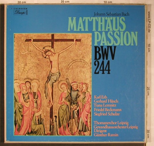 Bach,Johann Sebastian: Mathäus-Passion BWV 244,Box, Dacapo(C147-29 121/23M), D,  - 3LP - L8369 - 17,50 Euro
