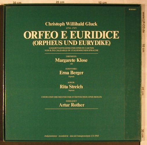Gluck,Christoph Willibald: Orfeo e Euridice,(ital.) Box, BASF(30221 40-7), D, 1975 - 3LP - L8370 - 15,00 Euro