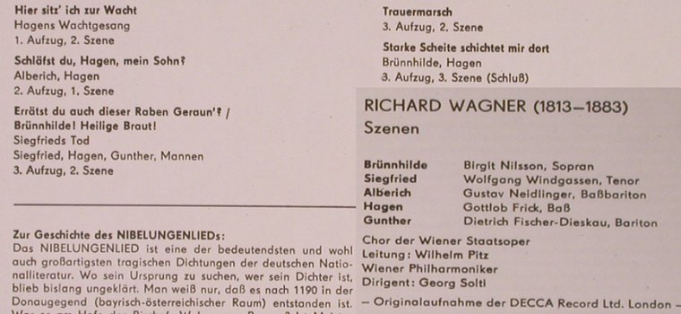 Wagner,Richard: Götterdämmerung, Szenen, Eterna(8 25 957), DDR, 1969 - LP - L8419 - 6,00 Euro