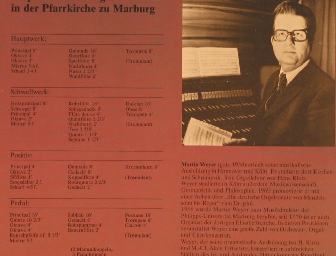 Weyer,Martin: Orgelmusik d.Romantik in Deutl/Fra, Impression(66719 6), D Club-Ed.,  - 2LP - L8425 - 9,00 Euro