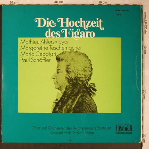 Mozart,Wolfgang Amadeus: Die Hochzeit Des Figaro, Foc², Historia(H-687/688/689), D, Ri, 1972 - 3LP - L8430 - 12,50 Euro