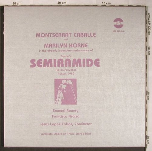 Rossini,Gioacchino: Semiramide, Box, vg+/vg+,NoBooklet, HRE(HRE 343-3 (S)), I, 1980 - 3LP - L8431 - 12,50 Euro