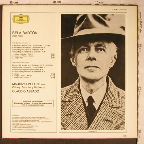 Bartok,Bela: Klavierkonzerte Nr.1+2, D.GR.Musterplatte(2530 901), D, 1979 - LP - L8432 - 7,50 Euro