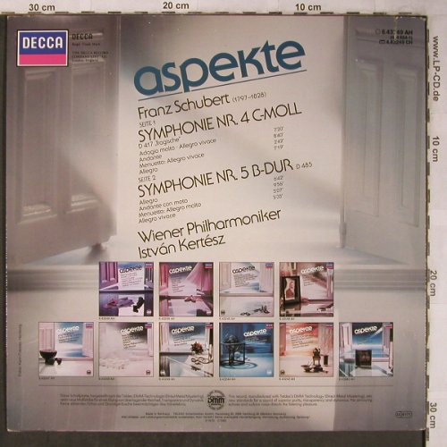 Schubert,Franz: Symphony Nr.4 Tragische, Nr.5, Decca Aspekte(6.43249 AH), D, co, 1985 - LP - L8444 - 5,00 Euro