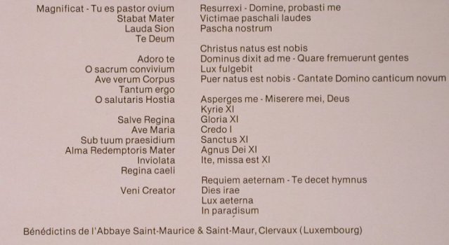 Benediktiner der Abtei St.Maurice: Gregorianische Gesänge, Foc, Philips(6768 181), NL, Ri, 1967 - 2LP - L8471 - 6,00 Euro