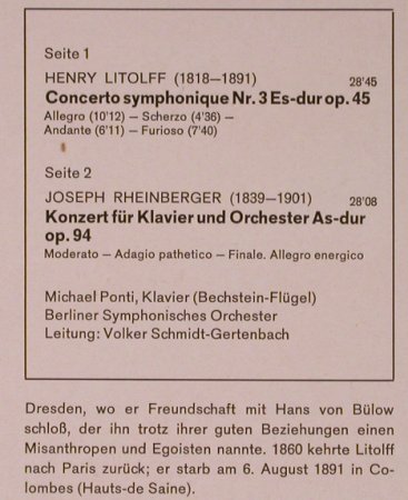 Litolff,Henry / Josef Rheinberger: Concerto Symph. Nr.3/ as-dur, op.94, FSM(FSM 53 027), D, m-/vg+,  - LP - L8481 - 9,00 Euro