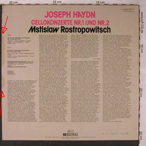 Haydn,Joseph: Cellokonzerte D-dur/C-dur, EMI(065-02 767), D, 1976 - LPQ - L8511 - 7,50 Euro