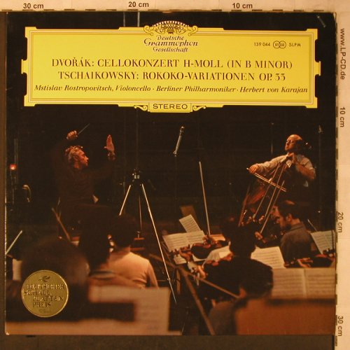 Dvorak,Antonin / Tschaikowky: Cellokonzert H-Moll(b minor)..., Deutsche Gramophon(139 044), D, Ri, 1986 - LP - L8515 - 6,00 Euro