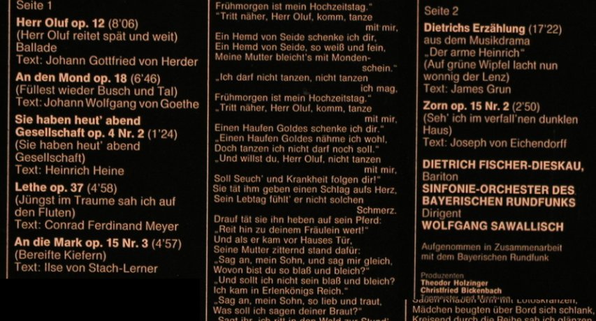 Pfitzner,Hans: Gesänge für Bariton und Orch., Foc, EMI(065-45 616), D, 1979 - LP - L8523 - 9,00 Euro