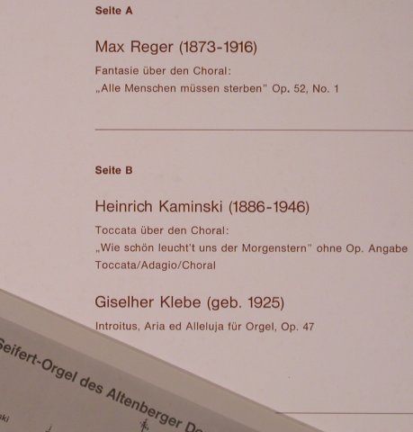 Reger,Max / Kaminski / Klebe: Fantasie u.d.Choral/Toccata/, Psallite(PSAL 96/291 069), D, vg+/m-,  - LP - L8541 - 5,00 Euro