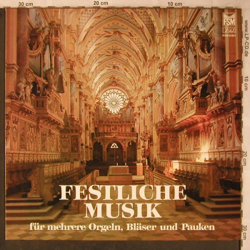 V.A.Festliche Musik: Für mehrere Orgeln,Bläser u.Pauken, FSM VOX(FSM 43 001), D,  - LP - L8567 - 6,00 Euro