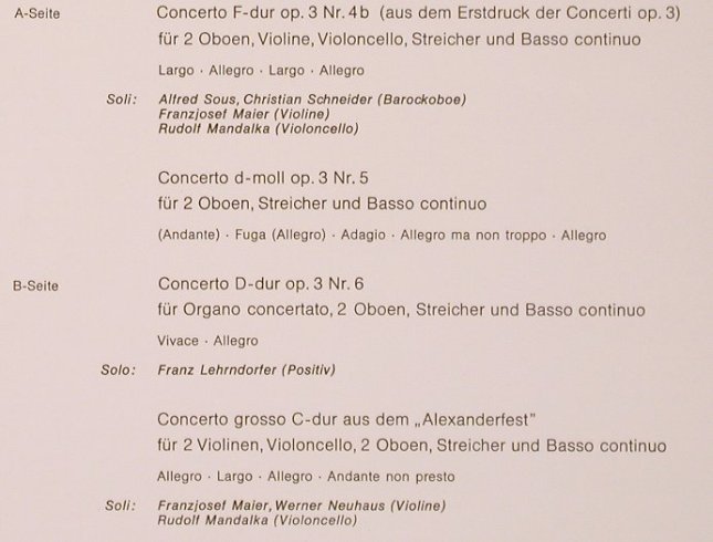 Händel,Georg Friedrich: Concerti Grossi op.3 Nr.1-6/Concert, Parnass(61 672), D,  - 2LP - L8597 - 7,50 Euro
