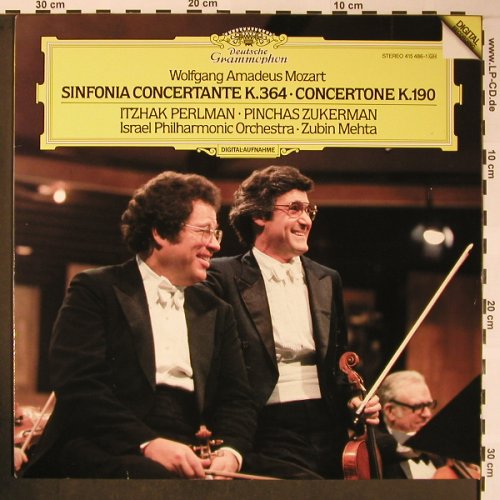 Mozart,Wolfgang Amadeus: Sinfonia Concertante/Concertone, D.Gr.(415 486-1), D, 1985 - LP - L8603 - 6,00 Euro
