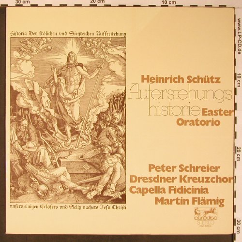 Schütz,Heinrich: Auferstehungshistorie/Easter Orator, Eurodisc,SWV50(30 073 1), D,Club Ed.,  - LP - L8656 - 5,00 Euro