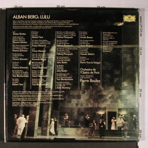 Berg,Alban: Lulu, Box, Deutsche Gramophon(2740 213), D, 1979 - 4LP - L8689 - 20,00 Euro