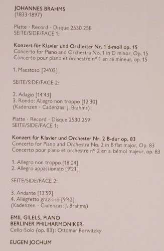 Brahms,Johannes: Die Klavierkonzerte, Box, D.Gr.(2707 064), D, 1972 - 2LP - L8712 - 14,00 Euro