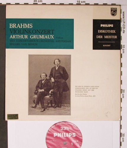 Brahms,Johannes: Violinkonzert D-Dur op.77, Foc, Philips, Mono(610 105 VR), NL,vg+/vg+,  - 10inch - L8724 - 6,00 Euro