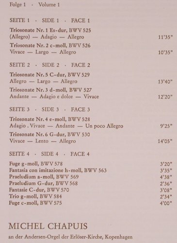 Bach,Johann Sebastian: Das Orgelwerk Vol.1, Box, Telefunken(6.35076 EK), D, 1968 - 2LP - L8749 - 12,50 Euro