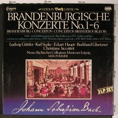 Bach,Johann Sebastian: 6 Brandenburgische Konzerte,Box, Capriccio(C 75 058/1-3), D, 1984 - 3LP - L8759 - 17,50 Euro