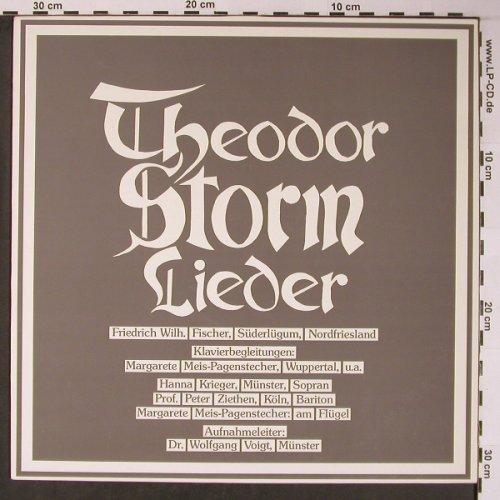 V.A.Theodor Storm Lieder: Friedrich Wilh. Fischer, vg+/m-, Life Records(3 E 058-0181), D,Textheft,  - LP - L8763 - 7,50 Euro