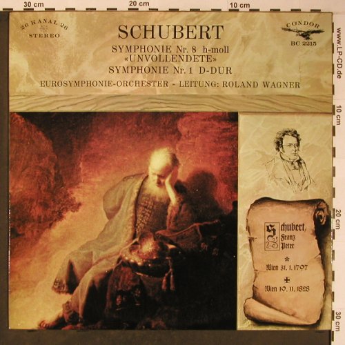 Schubert,Franz: Symphony No.8 h-moll, Nr.1 d.dur, Condor/Bellaphon(BC 2215), D,  - LP - L8768 - 9,00 Euro