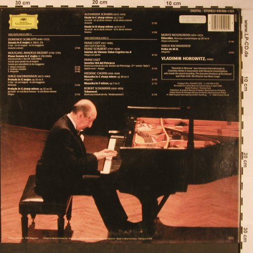 Horowitz,Vladimir: In Moscow, Foc, Deutsche Grammophon(419 499-1), D, 1986 - LP - L8774 - 9,00 Euro
