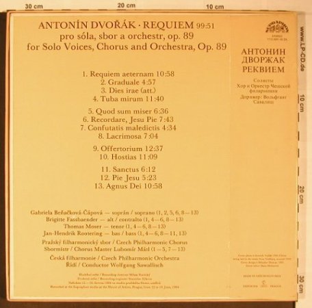 Dvorak,Antonin: Requiem op.89, Box, Supraphon(1112 4241-42), CZ,Ri, 1985 - 2LP - L8828 - 14,00 Euro