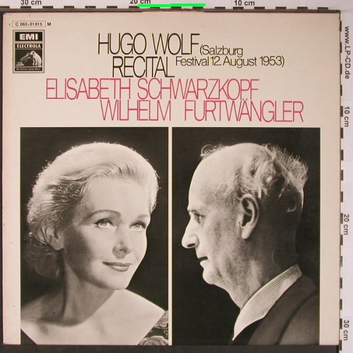 Wolf,Hugo: Recital-SalzburgFestival 12.08.1953, EMI(C 063-01 915), D, m-/vg+,  - LP - L8837 - 6,00 Euro