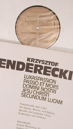 Penderecki,Krzycztof: Lukaspassion, Box, Harmonia Mundi(157-99 660/61), D, Ri,  - 2LP - L8846 - 14,00 Euro