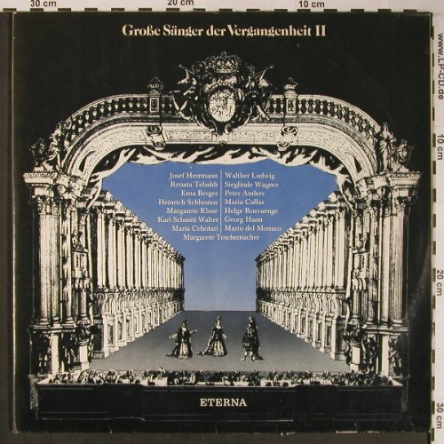 V.A.Große Sänger d.Vergangenheit1&2: Wagner, Bellini..Gluck,Leoncavallo, Eterna(8 22 604/05), DDR, 1984 - 2LPx2 - L8869 - 9,00 Euro