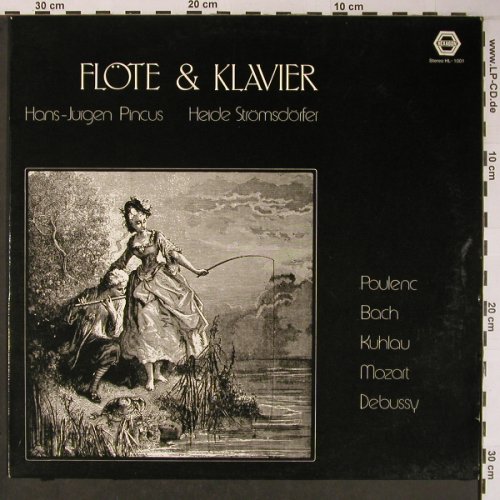 V.A.Flöte & Klavier: Poulenc,Bach,Kuhlau,Mozart,Debussy, Hexagon(HL-1001), D, 1975 - LP - L8878 - 12,50 Euro
